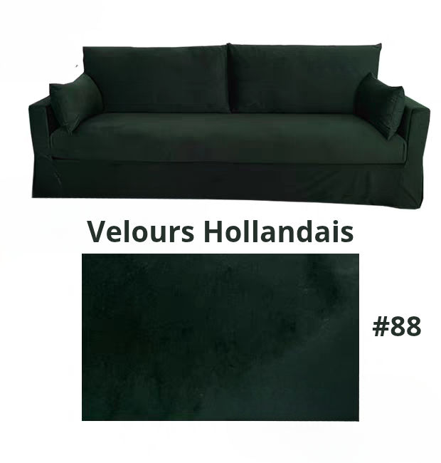 Housse pour canapé IKEA HYLTARP velours vert foncé