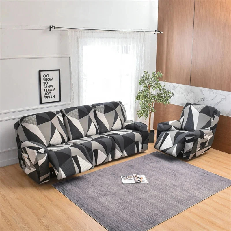 Copripoltrona e copridivano relax reclinabile a 1/2/3 posti - Harmony, 8 motivi