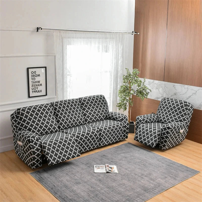 Copripoltrona e copridivano relax reclinabile a 1/2/3 posti - Harmony, 8 motivi