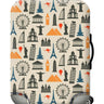Housse de protection pour valise à roulette cabine ou XL motif paris