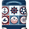 Housse de protection pour valise à roulette cabine ou XL motif marine