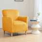 Housse pour fauteuil club pur velours ocre