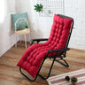 Coussin de chaise longue extérieur bordeaux