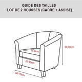 Guide des tailles housse fauteuil ikea tullsta
