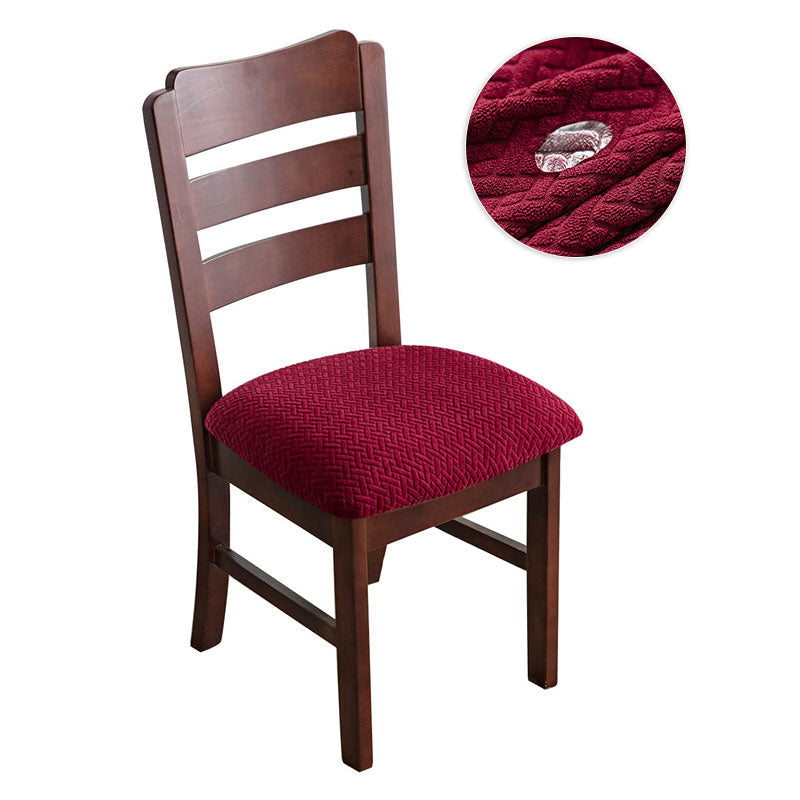 Housses pour assise de chaise imperméable bordeaux