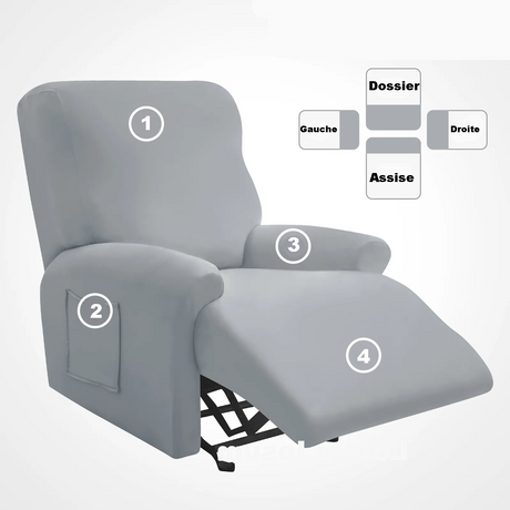 Housse De Fauteuil Et Canapé Relax Inclinable Relevable