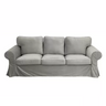 Housse canapé IKEA EKTORP luxe haut de gamme velours argent