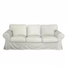 Housse canapé IKEA EKTORP luxe haut de gamme velours blanc