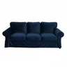 Housse canapé IKEA EKTORP luxe haut de gamme velours bleue marine