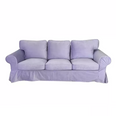 Housse canapé IKEA EKTORP luxe haut de gamme velours lavande