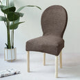 Housse de chaise baroque anti griffes haut de gamme 100% coton marron