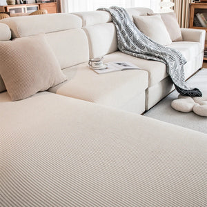 Velvet rinforzato di divani rinforzato Copertina di cuscino con strisce