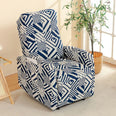 Housse fauteuil relax relevable électrique dossier long motif imprimé 19