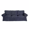 Housse pour canapé IKEA EKTORP haut de gamme velours bleue marine