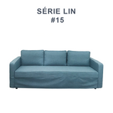 Housse pour canapé IKEA FRIHETEN 3 places convertible bleue