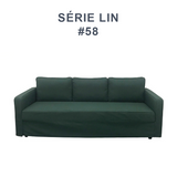 Housse pour canapé IKEA FRIHETEN 3 places convertible vert 2