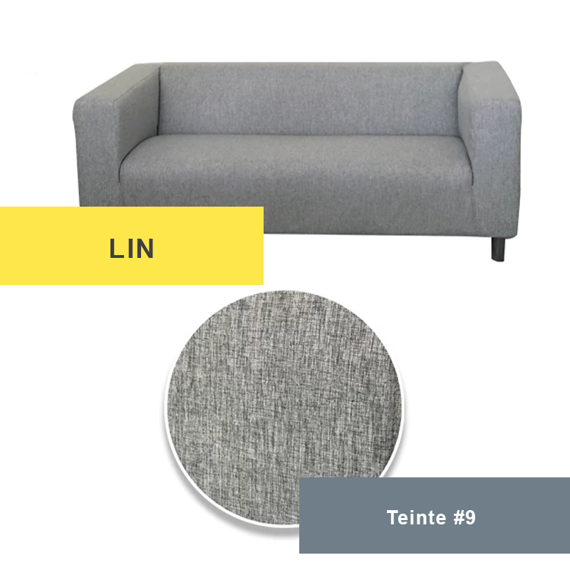 Housse pour canapé IKEA KLIPPAN lin gris