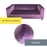 Housse pour canapé IKEA KLIPPAN velours violet