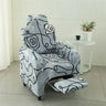 Housse pour fauteuil relax avec repose pieds électrique bordeaux imprimé