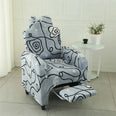 Housse pour fauteuil relax avec repose pieds électrique bordeaux imprimé