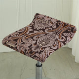 Housse pour tabouret de bar plat sans dossier 12