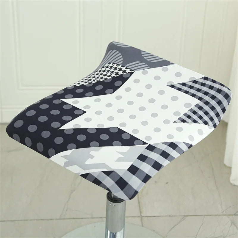 Housse pour tabouret de bar plat sans dossier 21