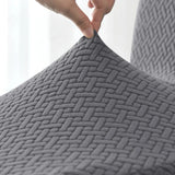 tissu extensible Jacquard gris