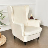 Housse fauteuil IKEA STRANDMON pur velours blanc