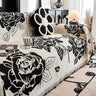 Jeté de canapé grande taille double face floral
