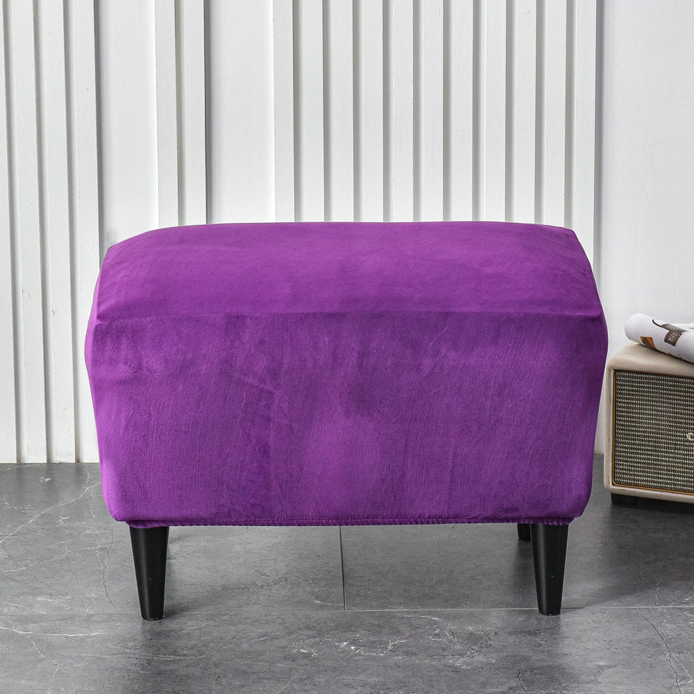 Repose-pieds ikea velours violet