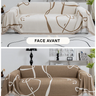  jété de canapé grande taille double face blanc marron