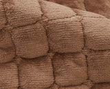 velours marron moelleux 