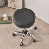 Housse tabouret rond imperméable simili cuir