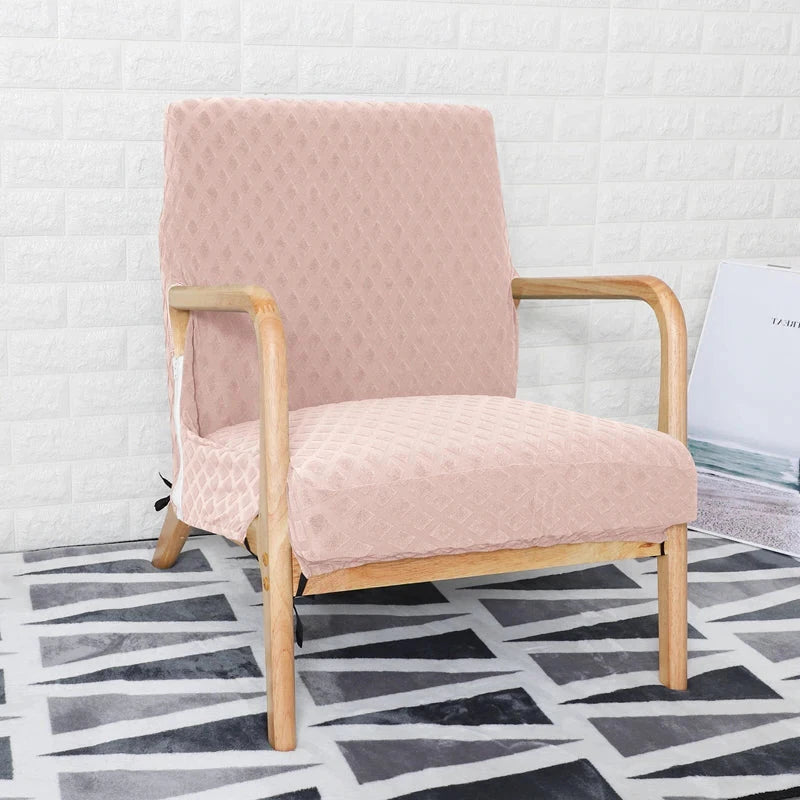 Housse de fauteuil style IKEA EKENÄSET rose