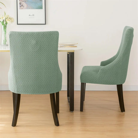 Housse pour chaise royale windsor vue de dos vert matcha