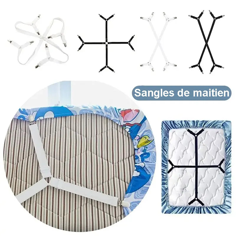 Sangles de maintien réglables pour housses de canapé 