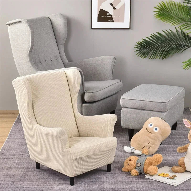 Housse pour fauteuil enfant IKEA STRANDMON jacquard écru