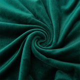 tissu extensible velours vert