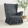 Housse pour fauteuil IKEA  Strandmon avec jupe gris