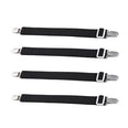 fixateurs universels pour housses de canapé - 4 sangles simples noir