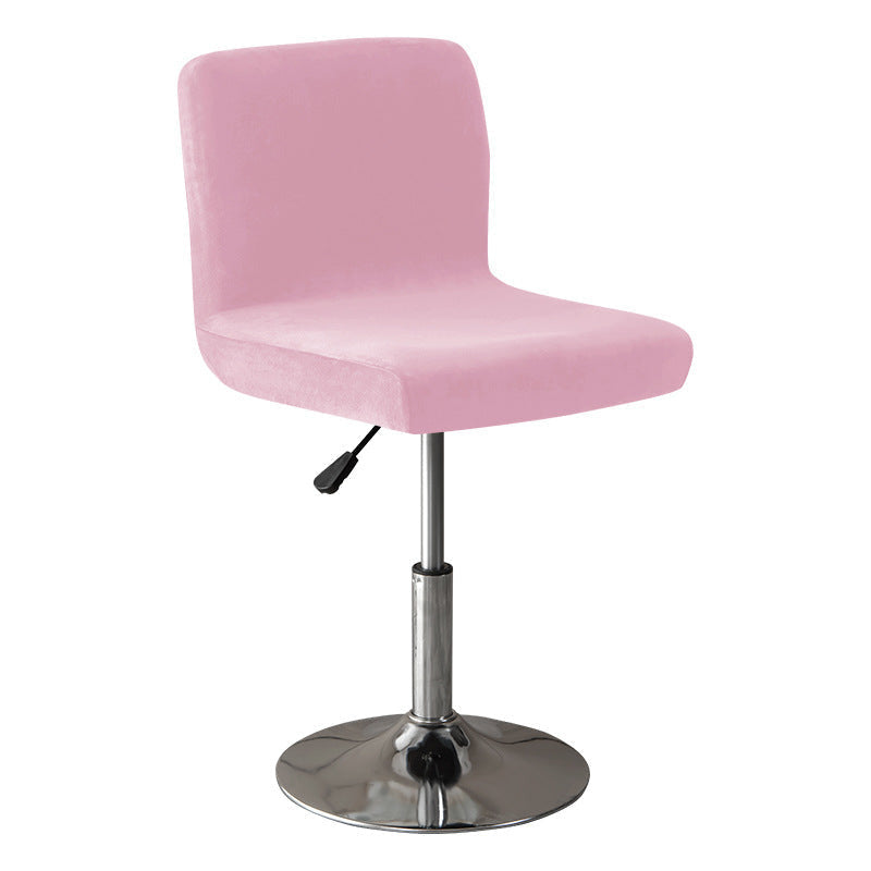 housse de chaise de bar pur velours rose