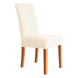 Housse de chaise extensibles damassée beige