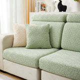 housse pour coussin de canapé extensibles vert matcha