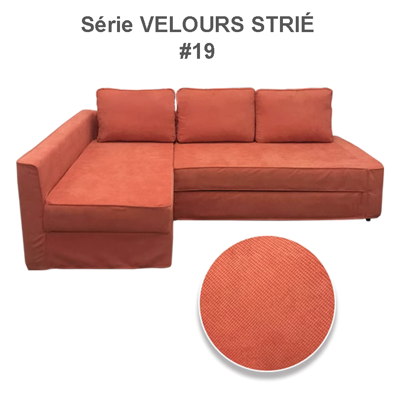 Rivestimento in velluto a coste per divano angolare convertibile IKEA FRIHETEN