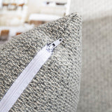 tissu lin et coton gris