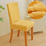 Housses de chaises extensibles Chaleur nordique jaune