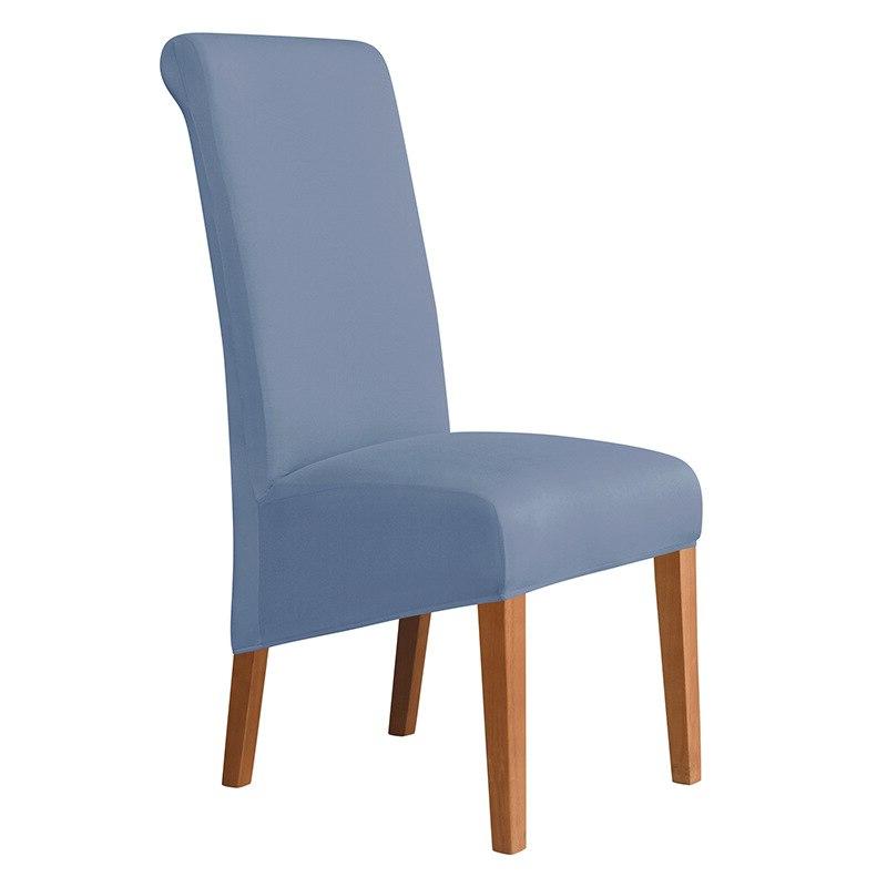 Housses de chaises hautes en lycra bleue