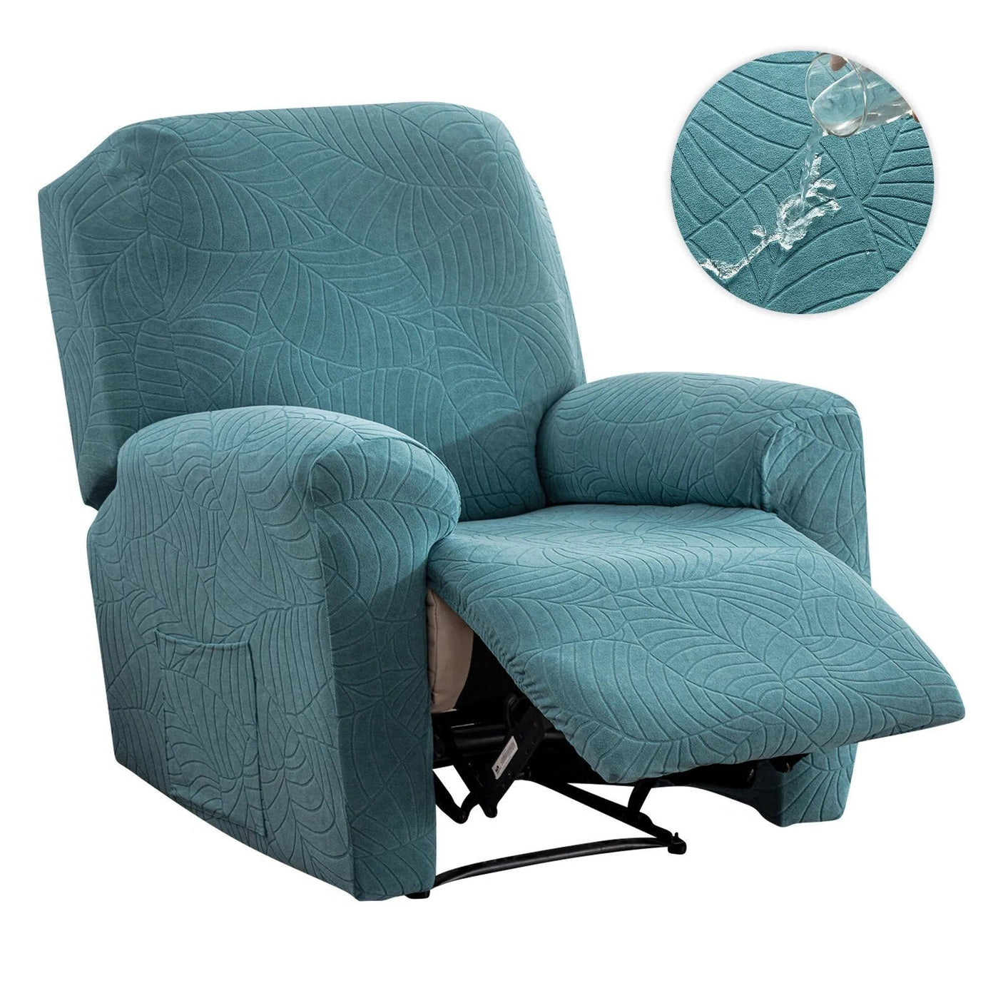 Housse de fauteuil relax imperméable bleue ciel Casaharmony