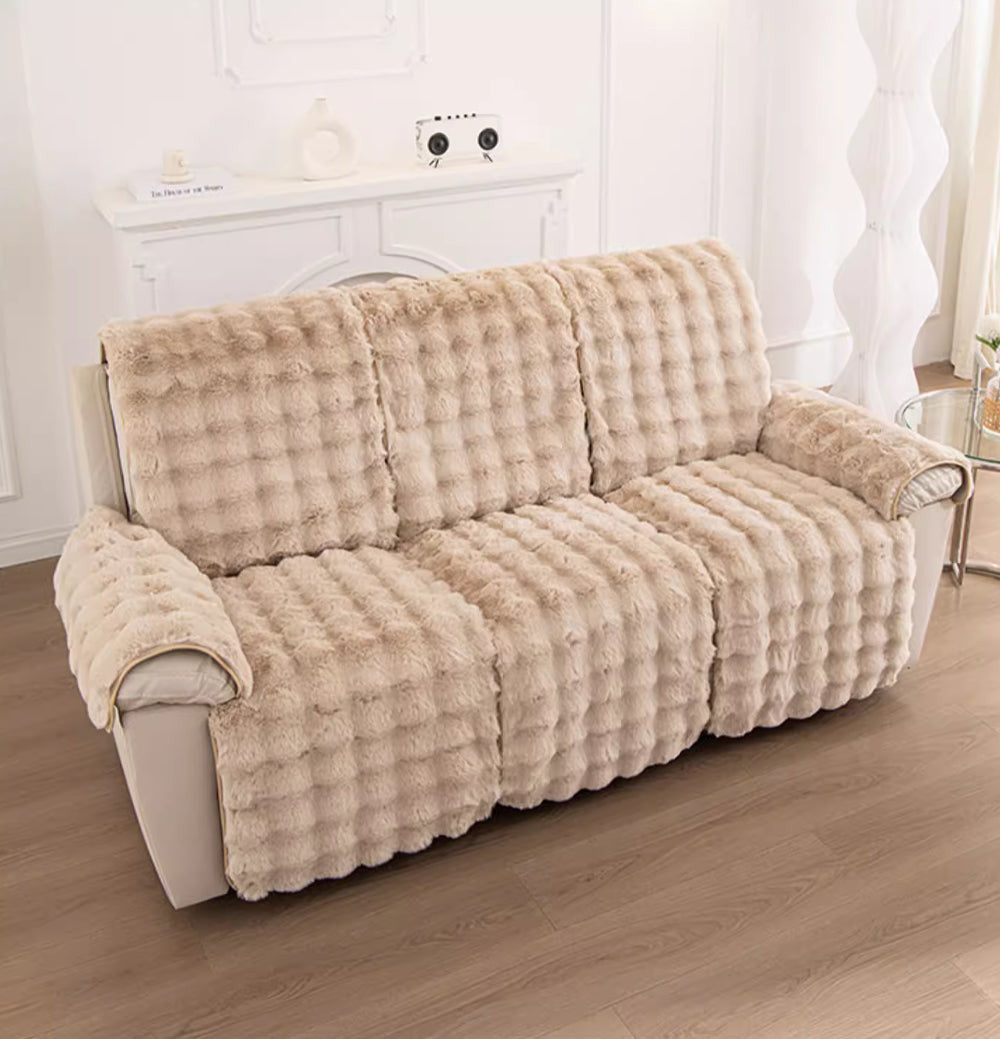 Housses canapé relax avec repose-pied Casaharmony marron