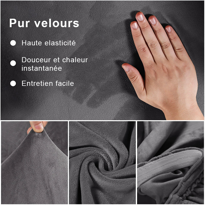 zoom tissu extensibles velours